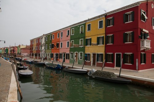 Canaux de Burano - Venise - Italie